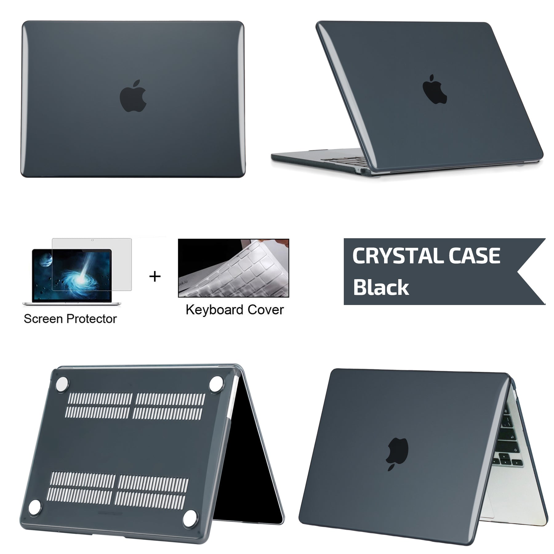 Hochwertige Ultra Dünne Hartschalen Case - Laptophülle für MacBook Air/Pro/M3/M2/M1: 16,14,13-inch | 2024/2023/2022/2020 Series – Premium Cover