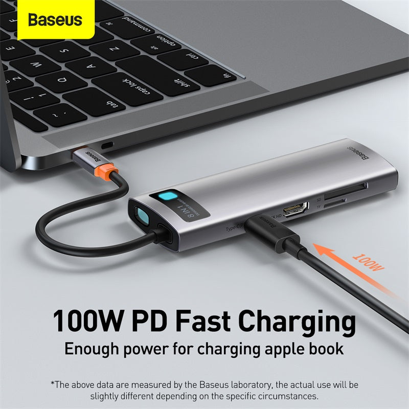 Premium USB C Hub 10Gbps: Typ-C zu HDMI, USB-Adapter, Ethernet-Port, Docking Station für Macbook Air/Pro/M3/M2/M1: 16,14,13-inch | 2024/2023/2022/2020 Series  Air, USB-Splitter – Kompatibel und Leistungsstark