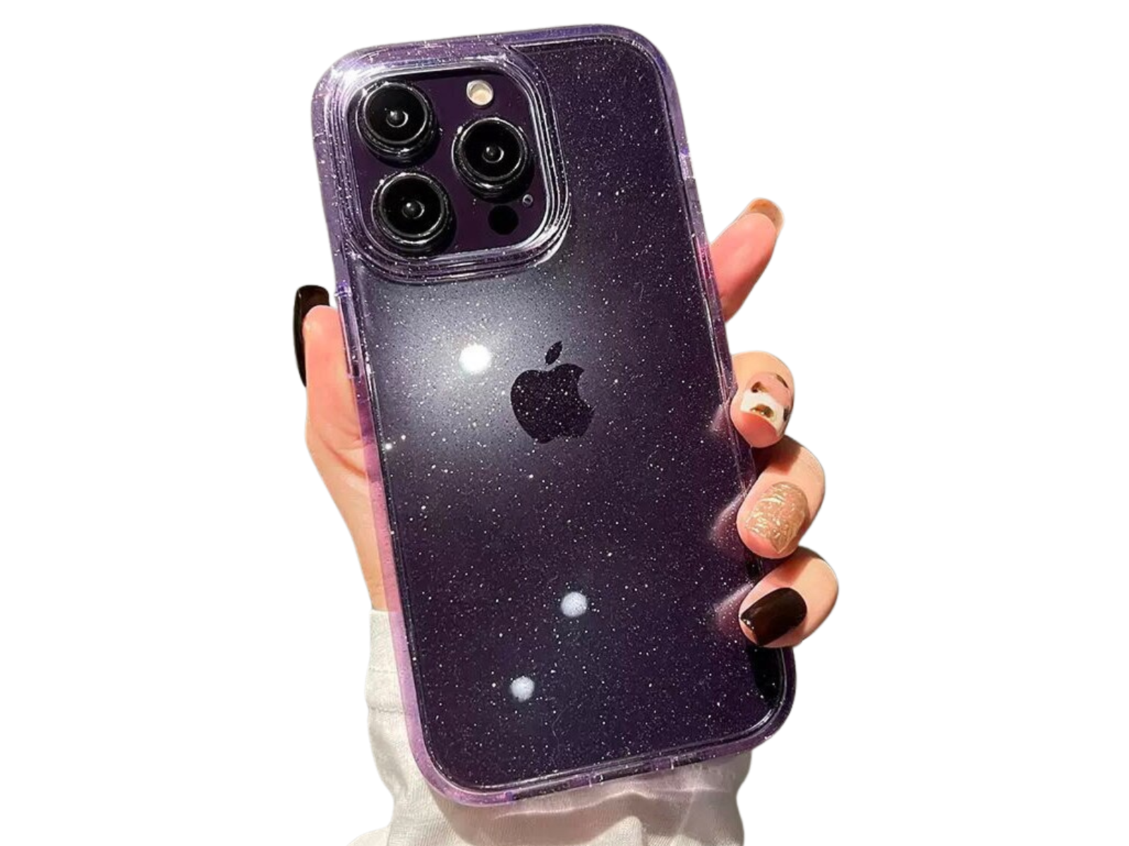 Luxury Bling Glitter Transparent Shockproof Case for Apple iPhone 16/15/14/13/12 Pro Max Plus Mini
 | Stylish & Protective