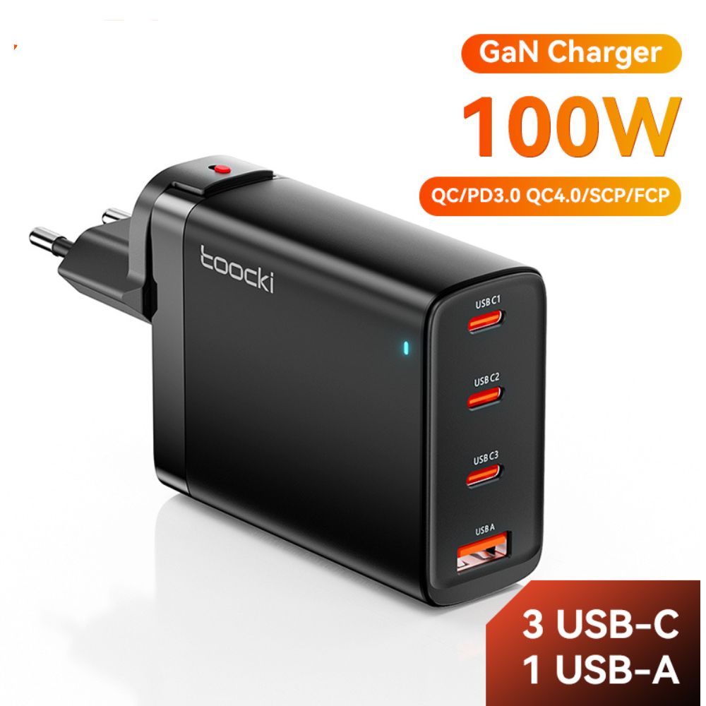 Hochwertiges 67W GAN USB C Ladegerät Schnellladegerät 65W QC 4.0 PD 3.0 45W USB C Typ C Schnellladegerät für Smartphones, Apple iPhone, Samsung, iOS & Android MacBook