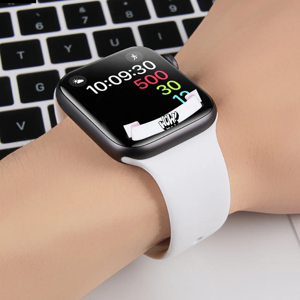 Hochwertiges Silikon-Loop-Band für die Apple Watch | Gummisport-Armband | Kompatibel mit der iWatch-Serie