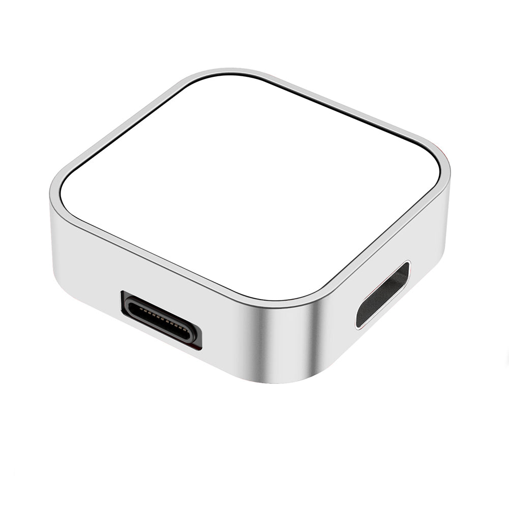 Premium 2-in-1 Ladedock Ständer 8-Pin Typ-C Drahtloses Magnetisches Ladegerät für Apple Watch Ultra | Kompatibel mit Apple Watch Series 9, 8, 7, 6, 5, 4 
