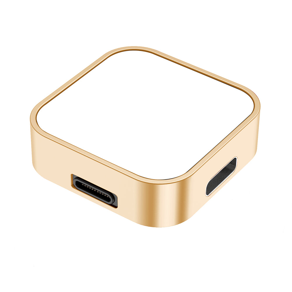 Premium 2-in-1 Ladedock Ständer 8-Pin Typ-C Drahtloses Magnetisches Ladegerät für Apple Watch Ultra | Kompatibel mit Apple Watch Series 9, 8, 7, 6, 5, 4