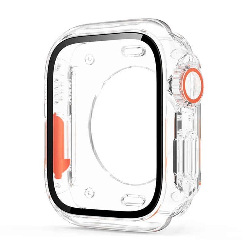 Premium Displayschutzfolie & Cover Hülle für Apple Watch 44mm 45mm 40mm 41mm - Robustes PC-Front & Rückseitenstoßstangengehäuse für iWatch Serie 10/9/8/7/6/5/4/3/2/1 & Ultra 2/1, SE: 2024, 2023, 2022, 2021, 2020, 2019, 2018, 2017, 2016,