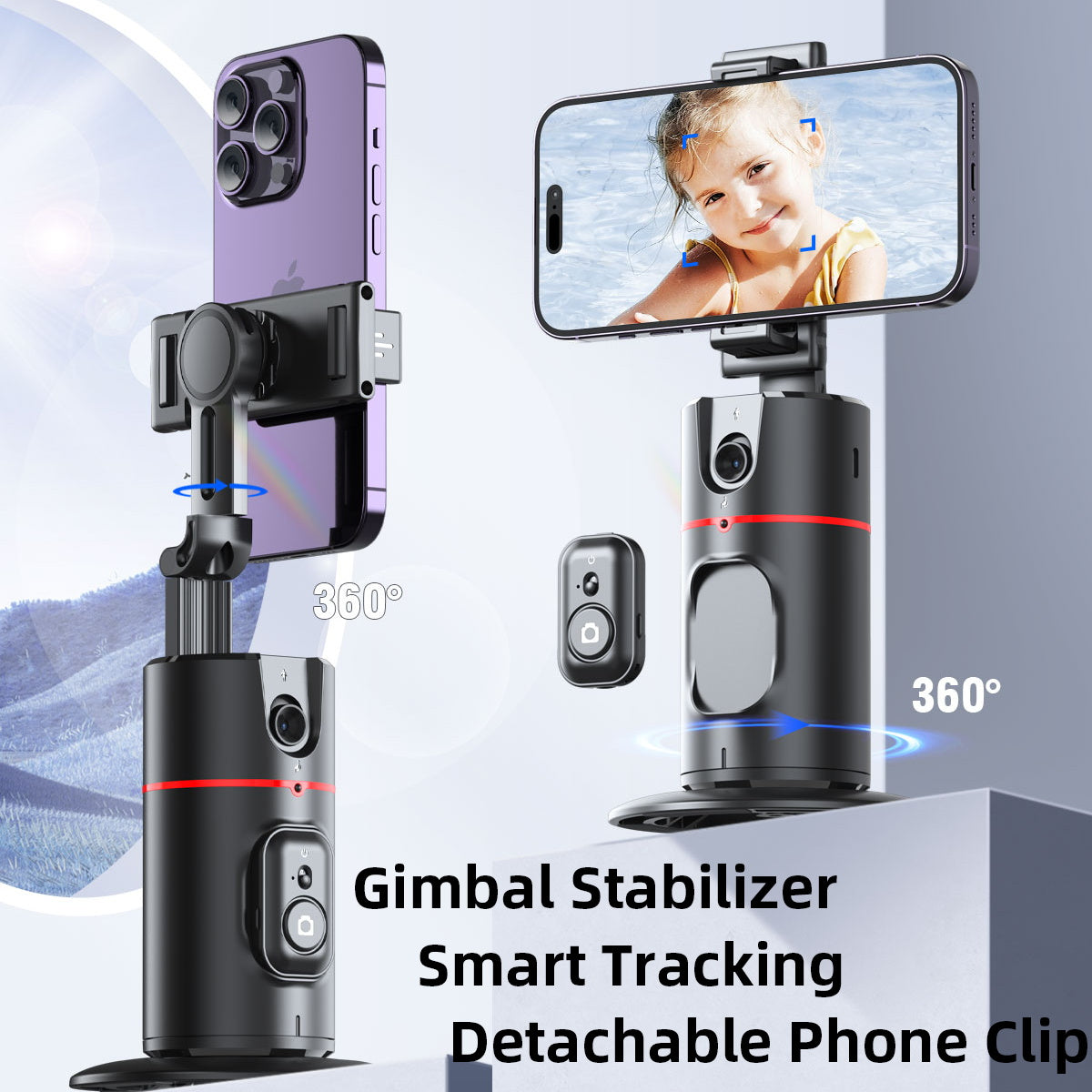 EvoGlide Premium | 360° Gimbal Stabilizer - Exklusives Videostabilisierungssystem Smartphones, Apple iPhone, Samsung, iOS & Android