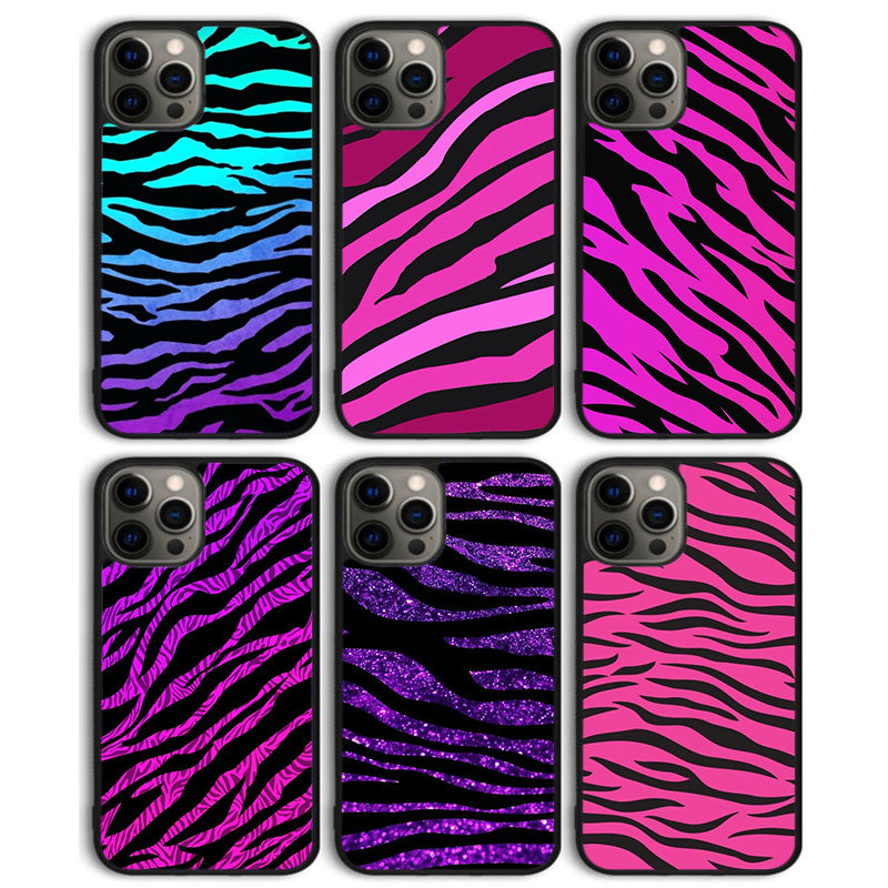 Premium Zebra-Muster Glitzer iPhone-Hülle | MagSafe-Case mit Rundumschutz & Kameralinsenschutz für iPhone 16/15/14/13/12 Pro Max, Plus, Mini Cover | Panzertasche & Stoßstangenabdeckung Handyhülle | Hochwertige Schutzhülle