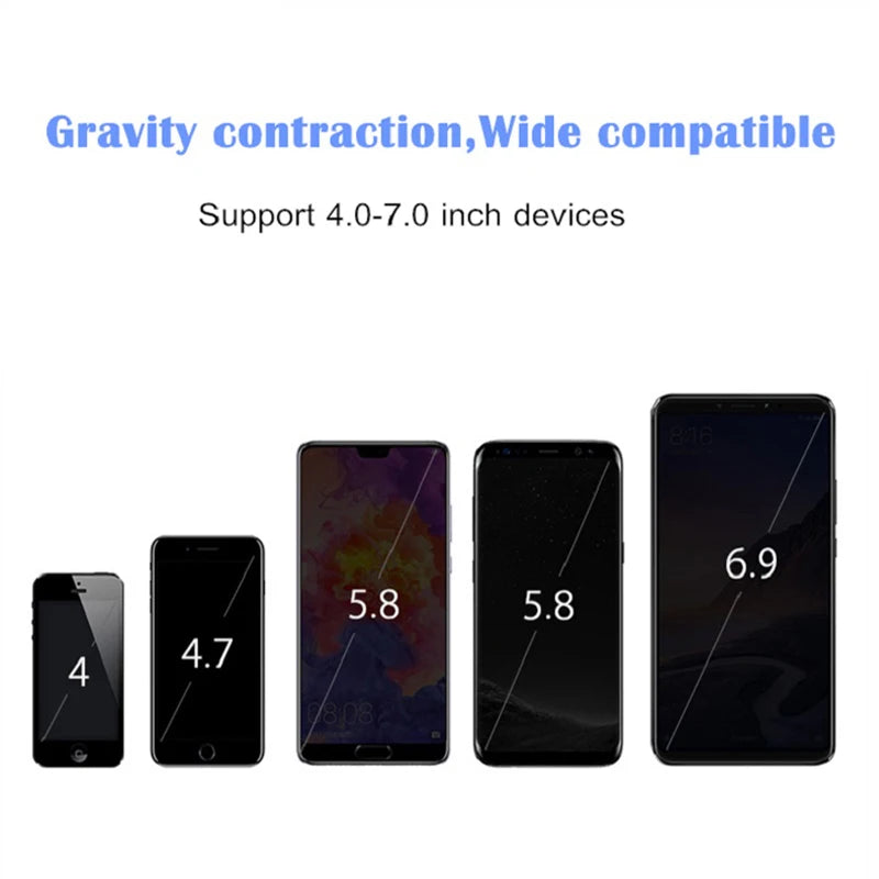 Premium Schwerkraft-Autohalterung mit Telefon-Luftauslassclip: Mobiltelefonständer, kompatibel mit Smartphones, Apple iPhone, Samsung, iOS & Android & GPS Unterstützung