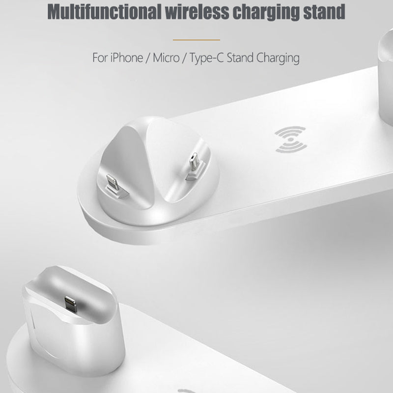 7-in-1 Ladestation Schnelle Kabellose Ladegerät | Schnellladestation, Watch, AirPods, Smartphones, Apple iPhone, Samsung, iOS & Android Schnellladegerät Charging Station