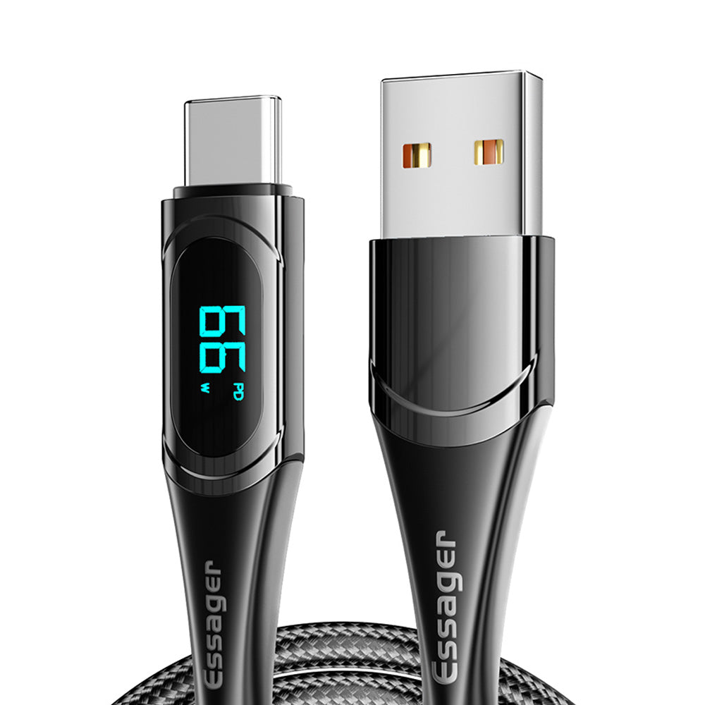 Premium Essager USB Typ C zu USB C Kabel 100W/5A PD Schnelllade-Ladegerät Draht für MacBook Xiaomi Samsung, 2M Typ-C USBC Kabel