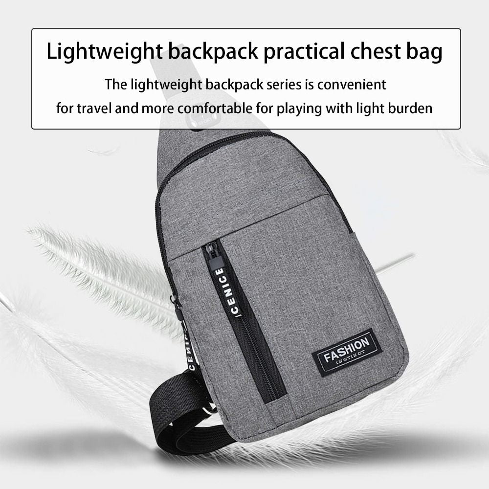 High-Quality New Multifunction Chest Bag 2024: Men's Fashion Trend made of Oxford Fabric, Korean Style, Casual and Waterproof MacBook Air/Pro/M3/M2/M1: 16,14,13-inch | 2024/2023/2022/2020 Series