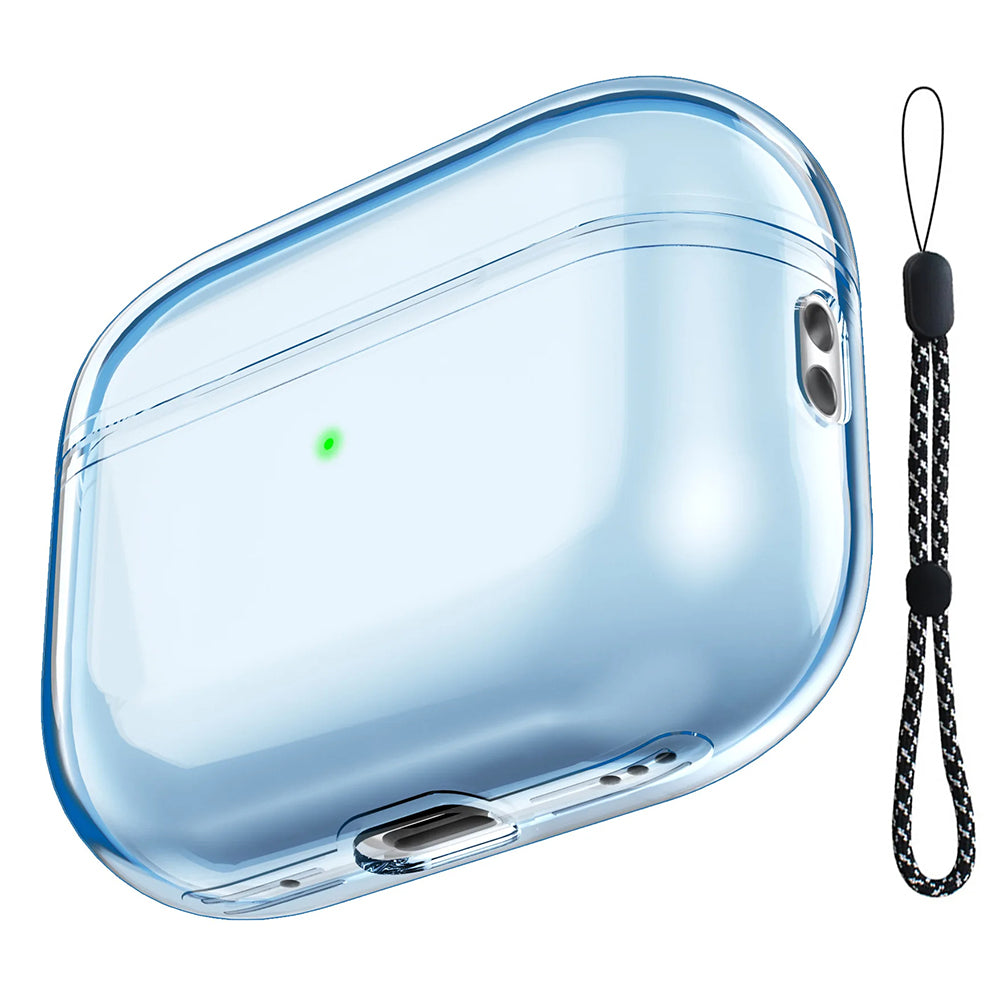 Klare Silikon  iPhone Hülle für AirPods |  Transparente Weiche TPU-handyhüllen mit Seil Kopfhörer zubehör für Apple Airpod