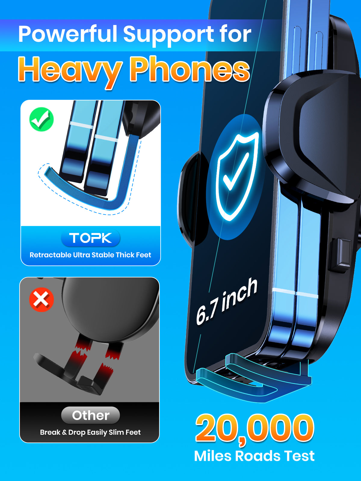 Premium Universal Auto-Telefonhalter mit Hakenclip, Lüftungshalterung, 360° Rotation | Handyhalter fürs Auto, Kompatibel mit Smartphones, Apple iPhone, Samsung, iOS &amp; Android | Limitierte Auflage