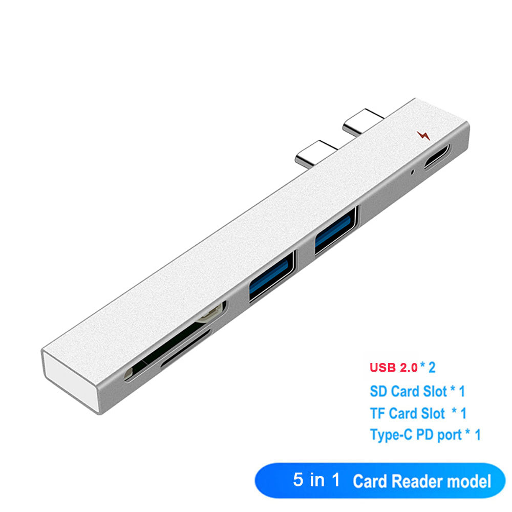 Premium USB-C Hub mit HDMI 4K Adapter & Thunderbolt 3: USB 3.1 Typ-C zu 3.0 Hub - Erweiterte Konnektivität für Macbook Air/Pro/M3/M2/M1: 16,14,13-inch | 2024/2023/2022/2020 Series  Chips