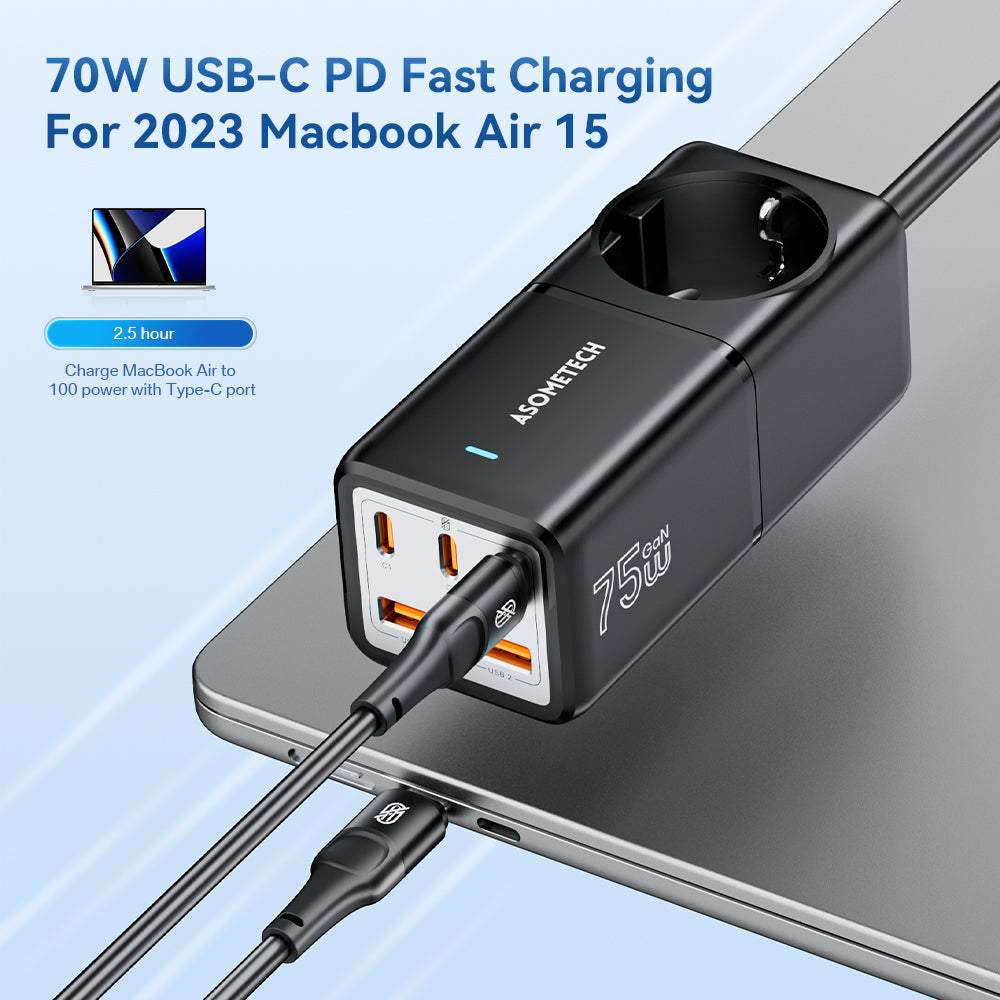 Premium 100W GaN3 Pro USB Ladegerät Desktop Ladestation - Typ C PD QC Quick Charge 4.0 3.0 Schnellladung Smartphones, Apple iPhone, Samsung, iOS & Android