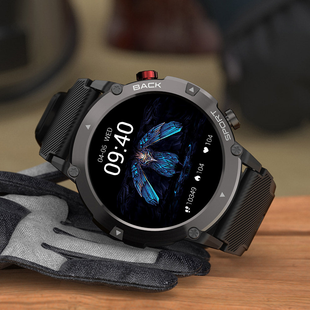 Premium Hochwertiges Smartwatch 2024 für Männer, Bluetooth-Anruf, wasserdichte Uhren, Blutdruck, Outdoor-Sport, Smartwatch für Android, Xiaomi, Huawei, iOS