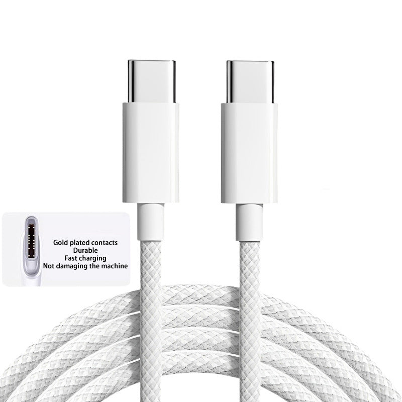 Premium USB-C Cable for Smartphones, Apple iPhone, Samsung, iOS & Android, PD 60W Fast Charging, iOS, Android, Huawei, Xiaomi, Samsung, Type-C Braided Cable Accessory