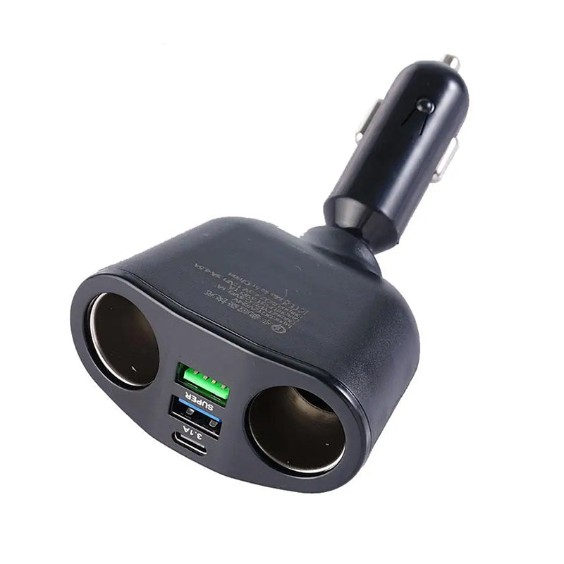 Premium Bluetooth 5.2 FM-Sender Auto-USB Ladegerät, FM/Aux Bluetooth-Adapter, Bass-Boost, 3-Port Car USB Ladestation - Phone Heaven Zone