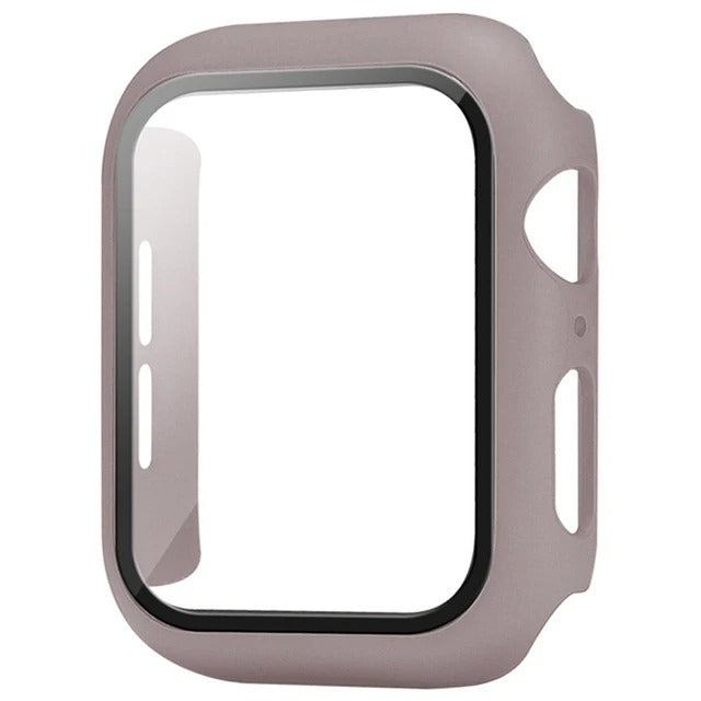 Hochwertige Glasabdeckung-Hülle & Case für Apple Watch Serie 10/9/8/7/6/5/4/3/2/1 & Ultra 2/1, SE: 2024, 2023, 2022, 2021, 2020, 2019, 2018, 2017, 2016 44mm, 40mm, 41mm, 45mm, 42mm, 38mm | Cover Displayschutzfolie Zubehör