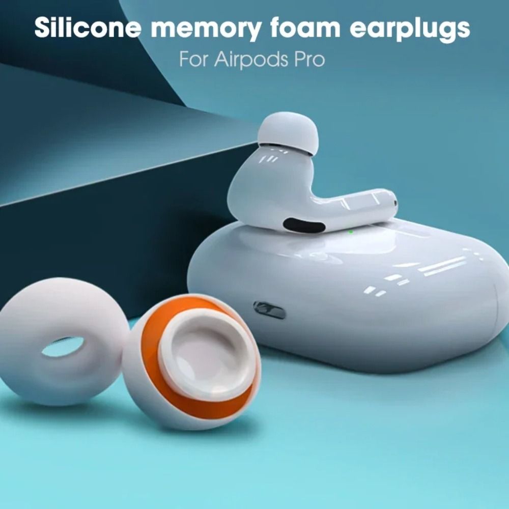 Premium Memory Foam-Ohrstöpsel & Silikon-Ohrpolster für Apple AirPods Pro, 4/3/2/1 and Pro Series 2024/2022/2021/2019/2016 Ersatz in XS, S, M, L Größen - Komfortable Premium-Ohrstöpsel