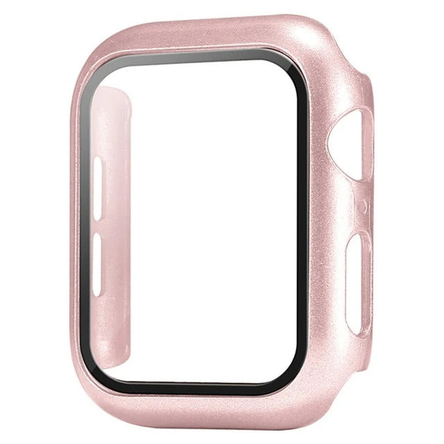 Hochwertige Glasabdeckung-Hülle & Case für Apple Watch Serie 10/9/8/7/6/5/4/3/2/1 & Ultra 2/1, SE: 2024, 2023, 2022, 2021, 2020, 2019, 2018, 2017, 2016 44mm, 40mm, 41mm, 45mm, 42mm, 38mm | Cover Displayschutzfolie Zubehör