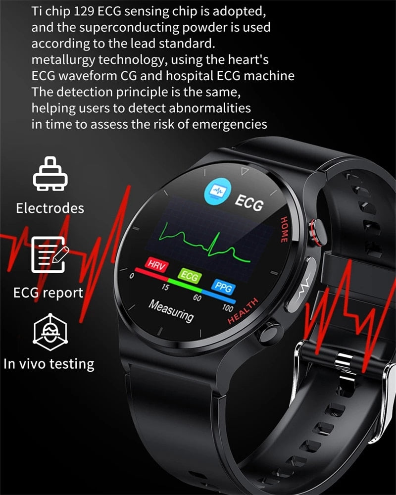 Premium Exklusive Smartwatch: Ideal für Sport, Business & Lifestyle | EKG, AMOLED HD, Bluetooth, GPS, Herzfrequenz | Limitierte Edition