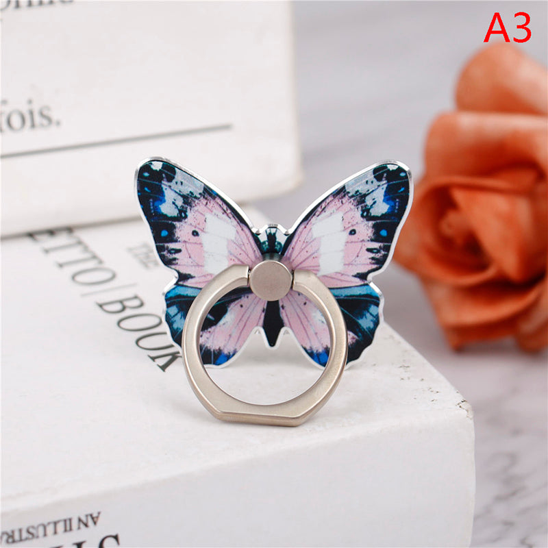 Premium Phone Stand Ring Buckle, Butterfly Cartoon, Cute & Creative: MagSafe Compatible for Smartphones, Apple iPhone, Samsung, iOS & Android | Wholesale Ring Buckle Phone Stands