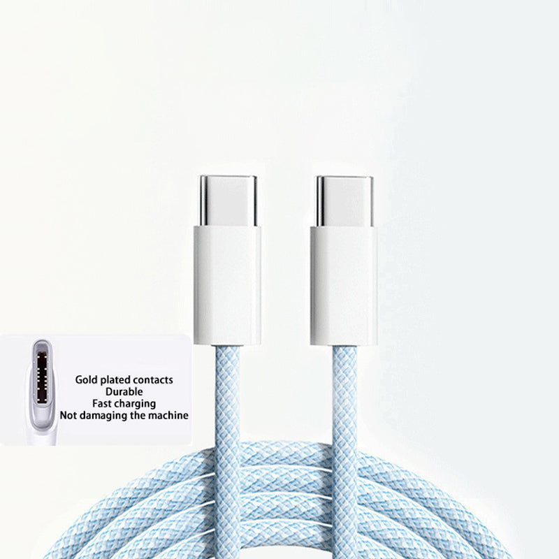 Premium USB-C Kabel für Smartphones, Apple iPhone, Samsung, iOS & Android PD 60W Schnellladung, iOS, Android, Huawei, Xiaomi, Samsung, Typ C Geflechtkabel Zubehör