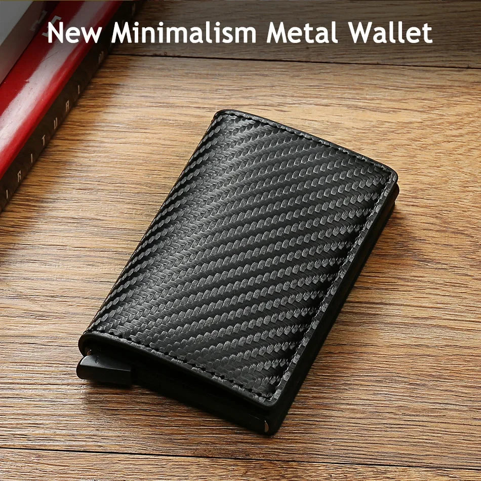 Smart Wallet for Men and Women with AirTag and Credit Card Holder - Leather Wallet for Money and Cards