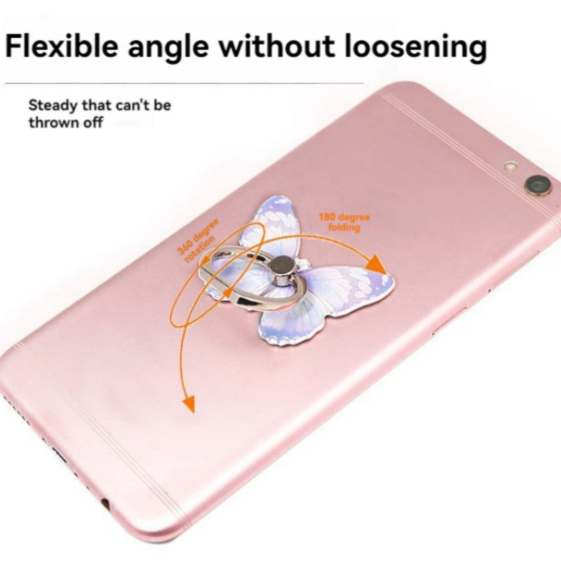 Premium Phone Stand Ring Buckle, Butterfly Cartoon, Cute & Creative: MagSafe Compatible for Smartphones, Apple iPhone, Samsung, iOS & Android | Wholesale Ring Buckle Phone Stands