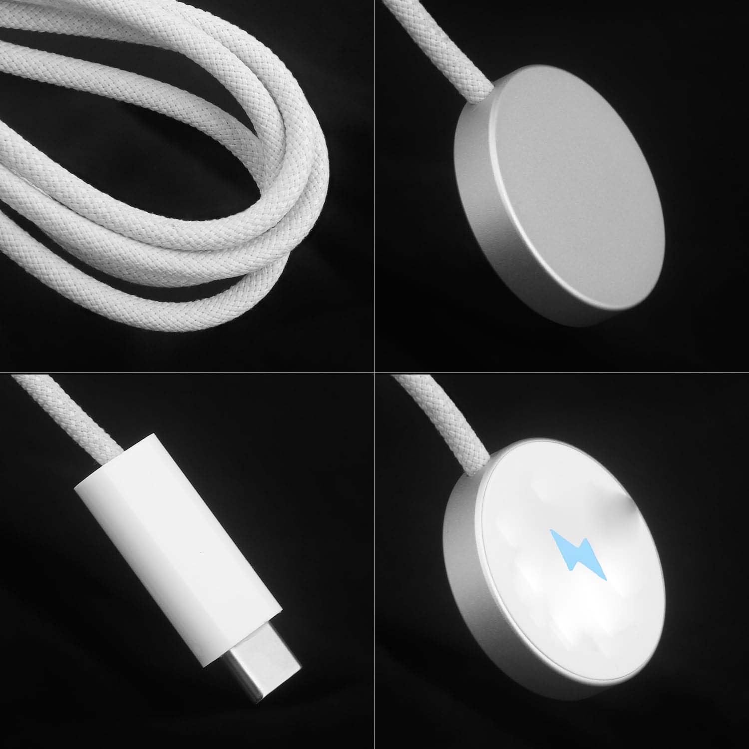 Hochwertiges Kabel für Apple iWatch Wireless Charger Watch 10/9/8/7/6/5/4/3/2/1 & Ultra 2/1, SE: 2024, 2023, 2022, 2021, 2020, 2019, 2018, 2017, 2016 Laden | Prämie USB Lightning Ladekabel