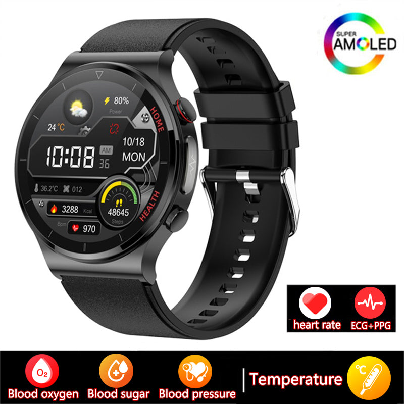 Premium Exklusive Smartwatch: Ideal für Sport, Business & Lifestyle | EKG, AMOLED HD, Bluetooth, GPS, Herzfrequenz | Limitierte Edition