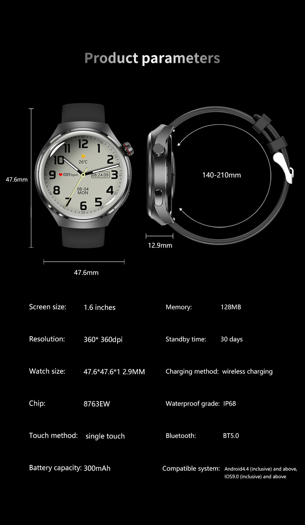 Neue Hochwertige 2024 GT4 Pro Smartwatch 