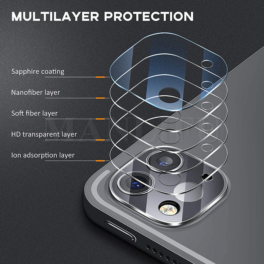 Crystal Clear Camera Lens Protection Tempered Glass for Smartphone, Laptop, Tablet, PC, Apple iPhone, iPad, MacBook, iOS, Android, Samsung | Premium Shield Against Scratches and Dust