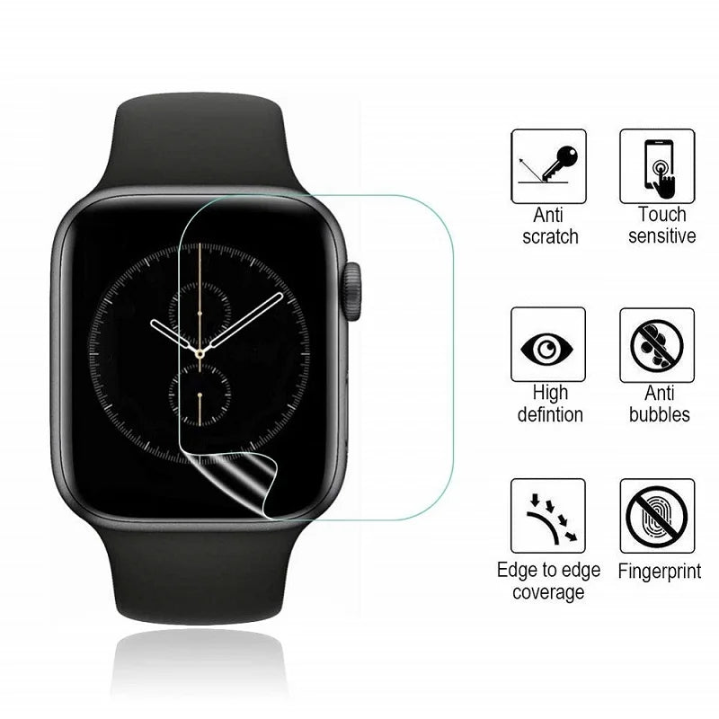 Displayschutzfolie für Apple Watch 44mm 40mm 45mm 41mm 38mm 42mm iWatch| Hochwertige HD Glasfolie, Schutzfilm für Apple Watch Serie Ultra 10/9/8/7/6/5/4/3/2/1 & Ultra 2/1, SE: 2024, 2023, 2022, 2021, 2020, 2019, 2018, 2017, 2016