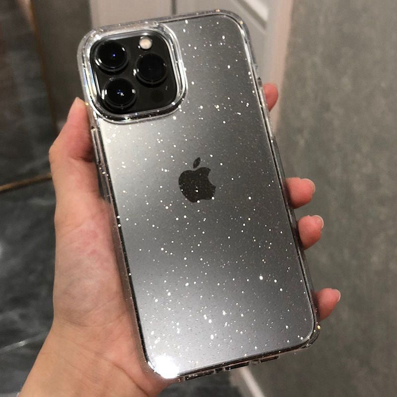 Luxus Bling Glitzer Transparente Stoßfeste Hülle für Apple iPhone | Stilvoll & Schützend 