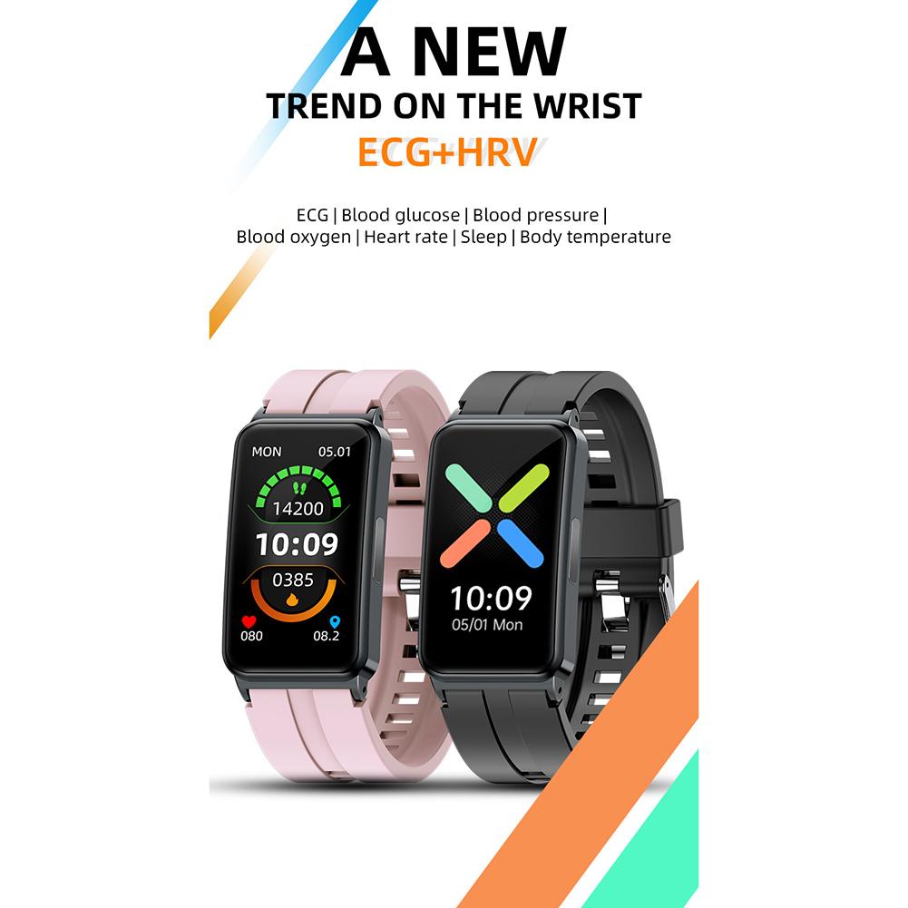 Premium Luxus Smartwatch zur nicht-invasiven Blutzuckermessung: EKG, PPG, Herzfrequenz, HRV | Gesundheitsmarke, Fitness Tracker für Damen & Herren