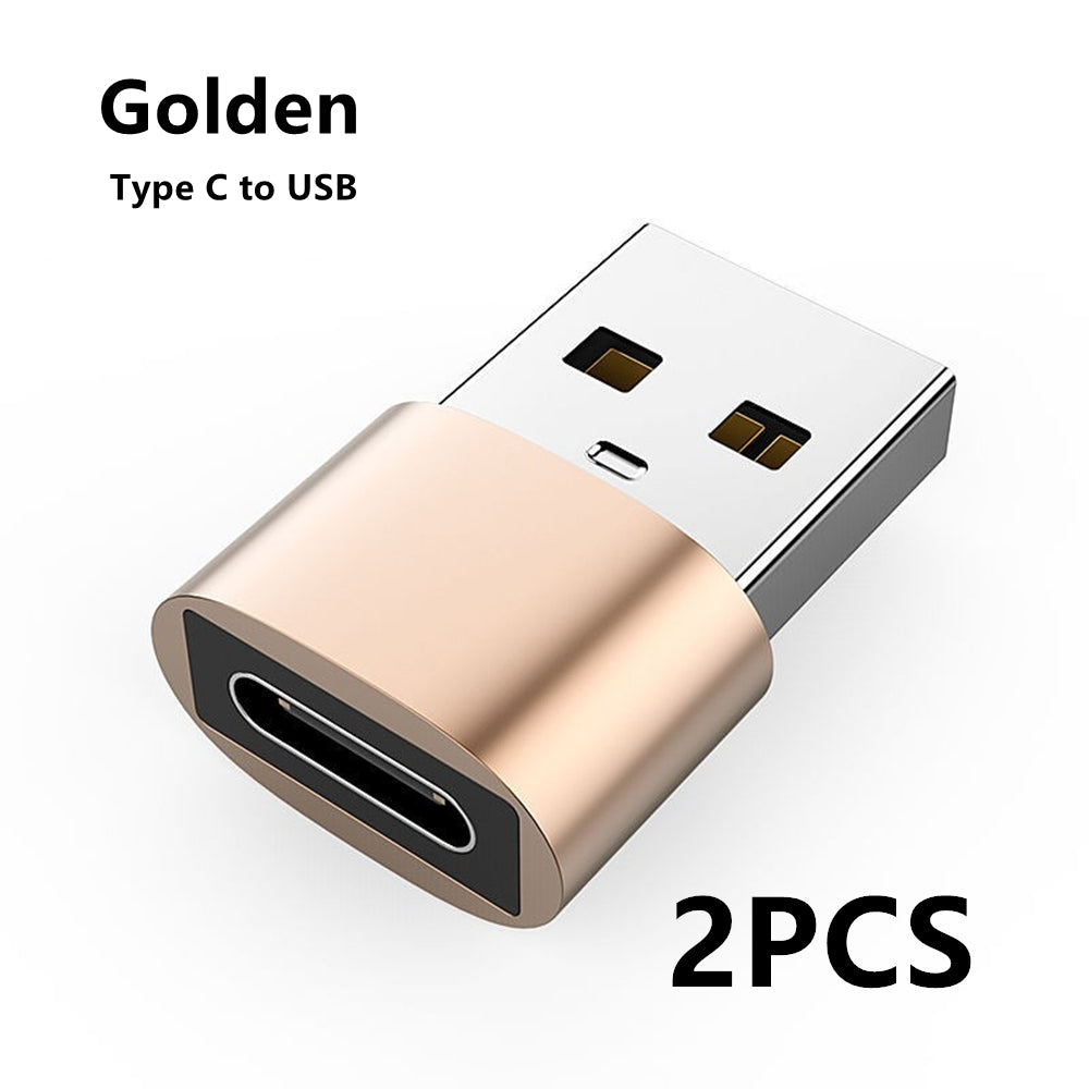 Premium 3D USB OTG Adapter | Typ C für Smartphone, Laptop, Tablet, PC, Apple iPhone, iPad, MacBook, iOS, Android, Samsung, Typ C Kabel – Datenladekonverter