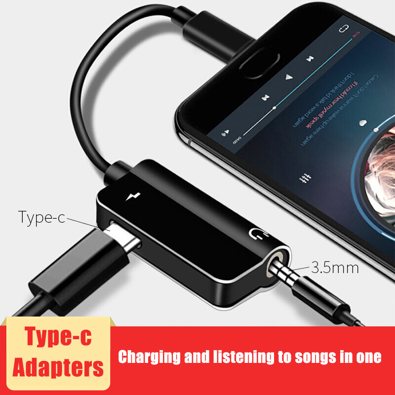 Premium 3-in-1 8-Pin to 3.5mm Jack AUX Cable with Lighting - Charging Adapter, Headphone Splitter, Converter for Smartphone, Laptop, Tablet, PC, Apple iPhone, iPad, MacBook, iOS, Android, Samsung