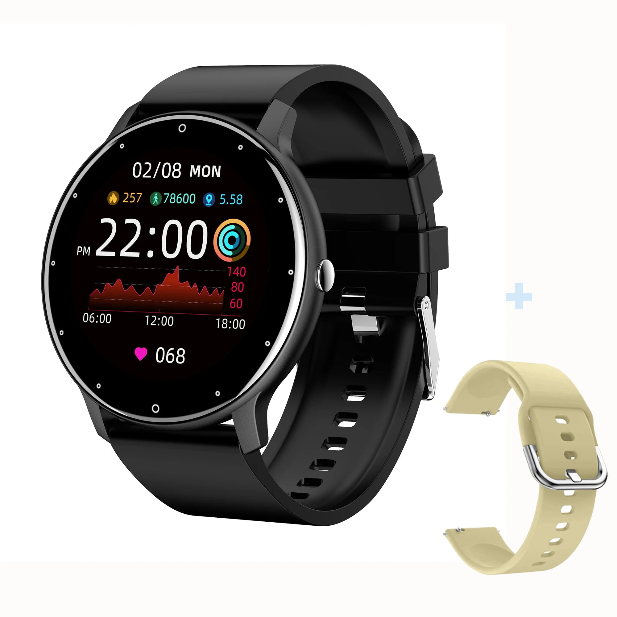 Premium Smartwatch für Männer: Health & Fitness Tracker, Touchscreen, Bluetooth-Anruf, Herzrhythmus, Puls, EKG, Sportfunktionen, IP67 Wasserdicht, für Android & Apple iOS, inkl. Box | Limitierte Auflage