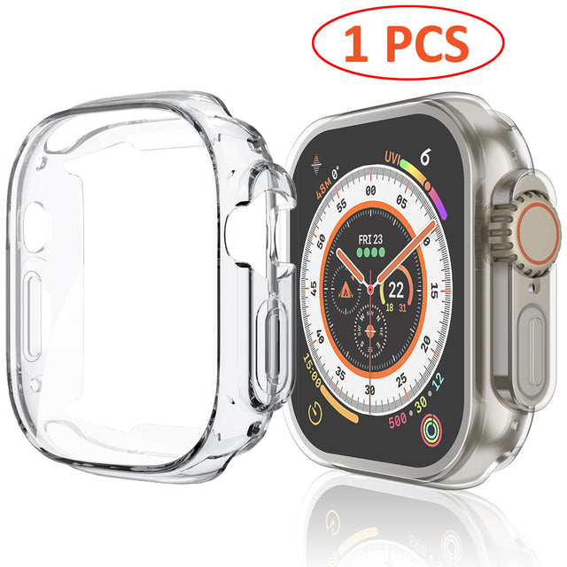 Premium Smart Devil 2er-Set Vollkleber-Softfilm für Apple iWatch 10/9/8/7/6/5/4/3/2/1 & Ultra 2/1, SE: 2024, 2023, 2022, 2021, 2020, 2019, 2018, 2017, 2016, 41mm/45mm, 44mm/40mm | HD-Displayschutz, Einfache Installation