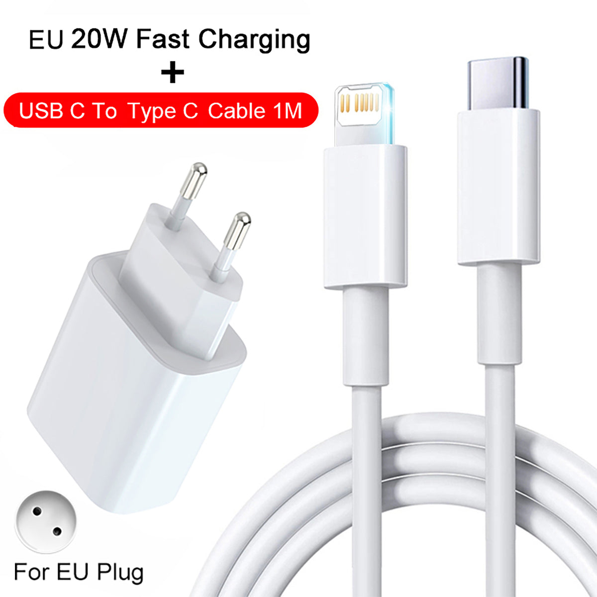 Hochwertiges USB Typ C PD 20W Kabel für Smartphones, Apple iPhone, Samsung, iOS & Android | Prämie Schnelle USB C Kabel für iPhone, Typ C Ladekabel