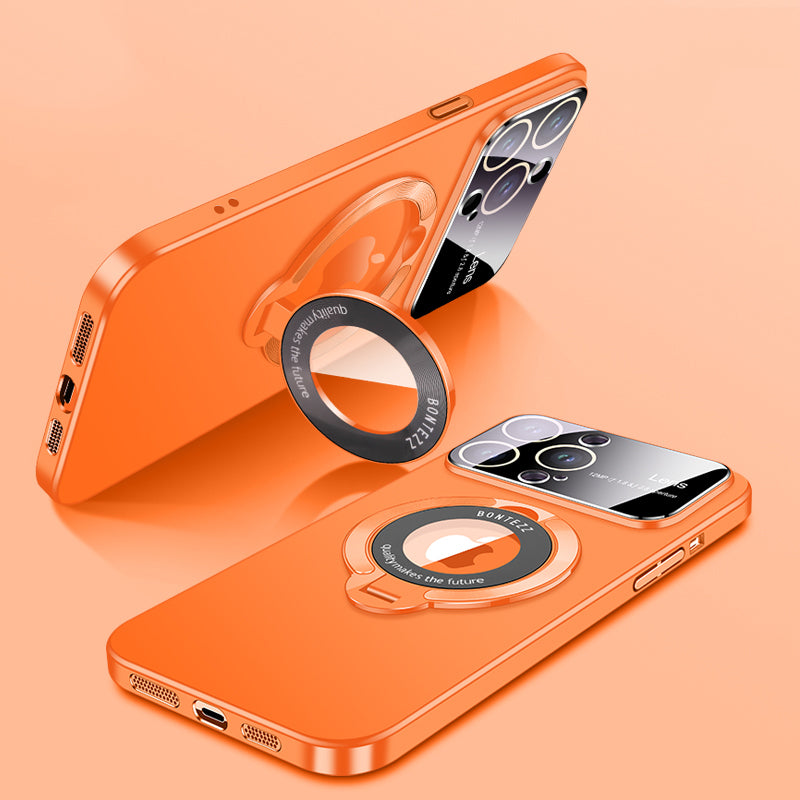 Hochwertige matte Ringhalterung Handy Hülle | Abdeckung, Apple iPhone 15/14/13/12/11 Pro Max, Magsafe magnetische kabellose