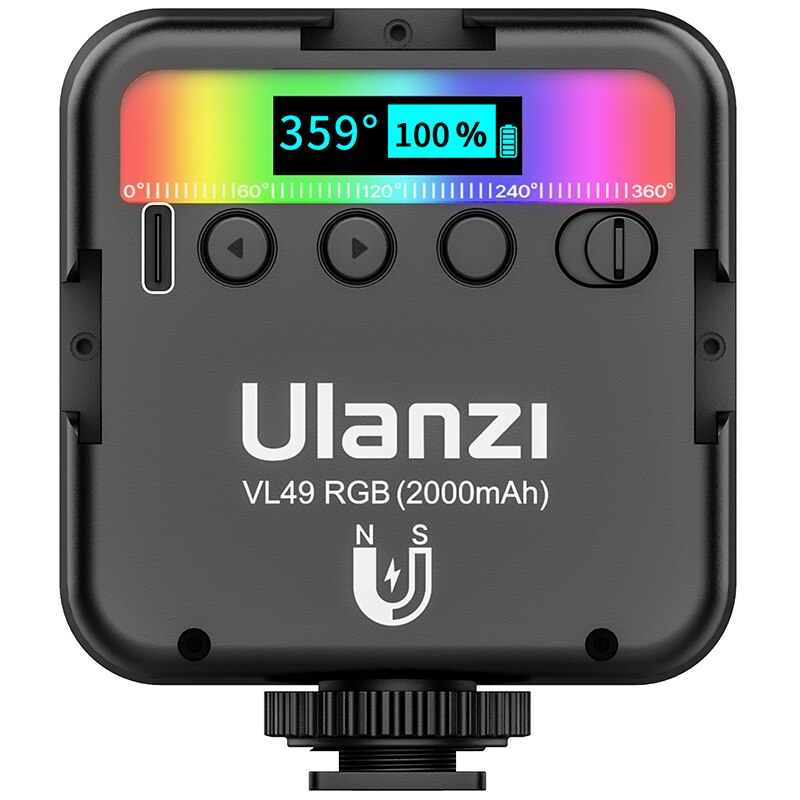 Hochwertiges VL49 RGB LED Licht Aufladen 2000mAh Füll Lampe für Smartphone Kamera GoPro TikTok Video Foto schießen | Klein