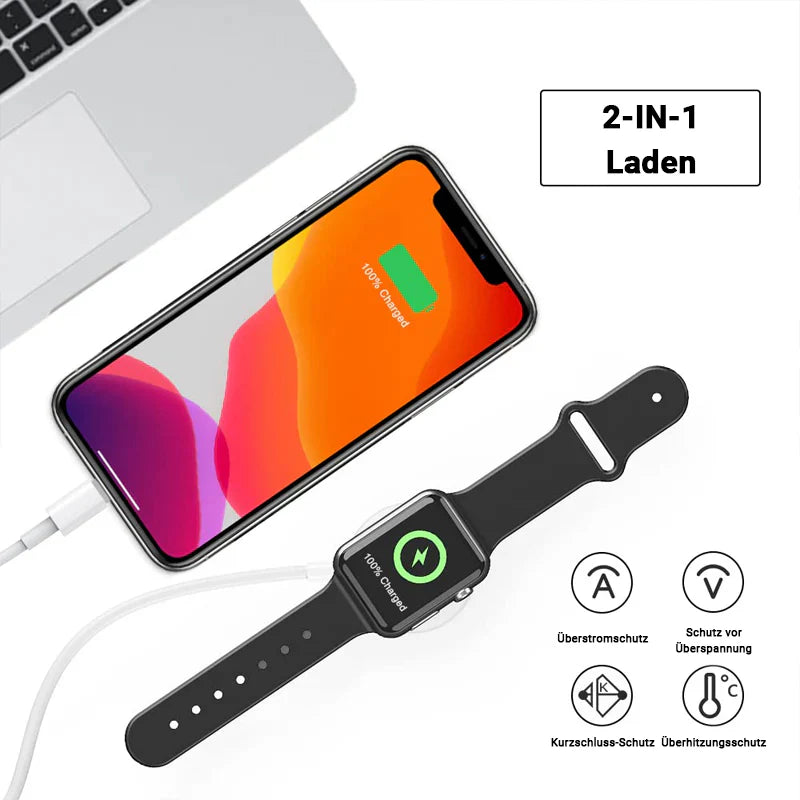 Hochwertiges Kabel für Apple iWatch Wireless Charger Watch 9 8 7 6 Laden | Prämie USB Lightning Ladekabel - Phone Heaven Zone