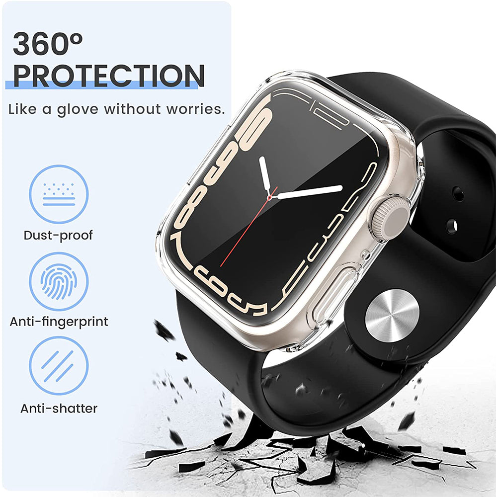 Premium Smart Devil 2er-Set Vollkleber-Softfilm für Apple iWatch 10/9/8/7/6/5/4/3/2/1 & Ultra 2/1, SE: 2024, 2023, 2022, 2021, 2020, 2019, 2018, 2017, 2016, 41mm/45mm, 44mm/40mm | HD-Displayschutz, Einfache Installation