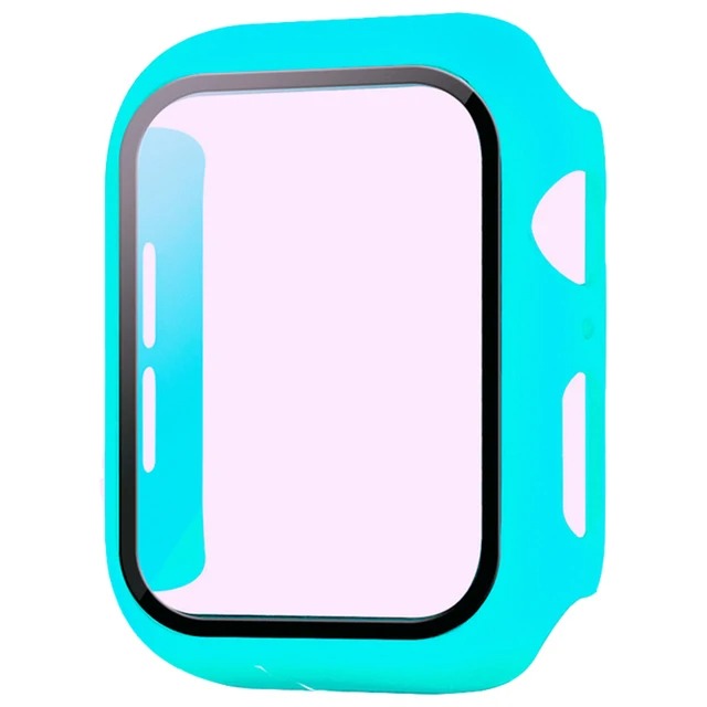 High-Quality Glass Cover Case for Apple Watch Series 10/9/8/7/6/5/4/3/2/1 & Ultra 2/1, SE: 2024, 2023, 2022, 2021, 2020, 2019, 2018, 2017, 2016 44mm, 40mm, 41mm, 45mm, 42mm, 38mm | Cover Display Protection Film Accessory