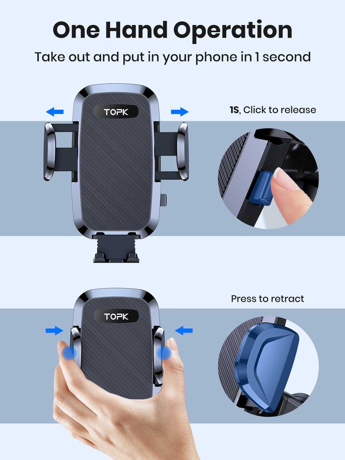 Premium Universal Auto-Telefonhalter mit Hakenclip, Lüftungshalterung, 360° Rotation | Handyhalter fürs Auto, Kompatibel mit Smartphones, Apple iPhone, Samsung, iOS &amp; Android | Limitierte Auflage