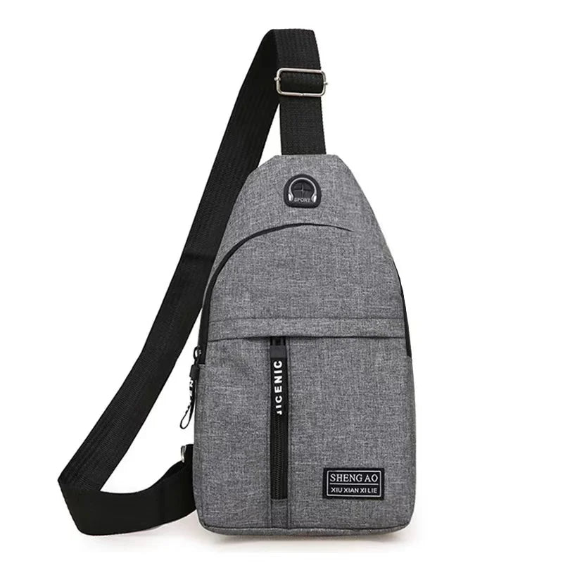 Hochwertige Neue Multifunktions-Brusttasche 2024: Herrenmode Trend aus Oxford Stoff, koreanischer Stil, Lässig und Wasserdicht  MacBook Air/Pro/M3/M2/M1: 16,14,13-inch | 2024/2023/2022/2020 Series