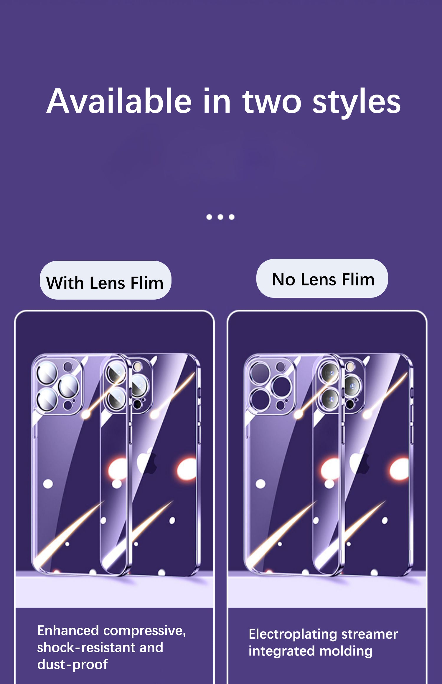 Luxus Stoßfeste Transparente Silikonhülle für Apple iPhone