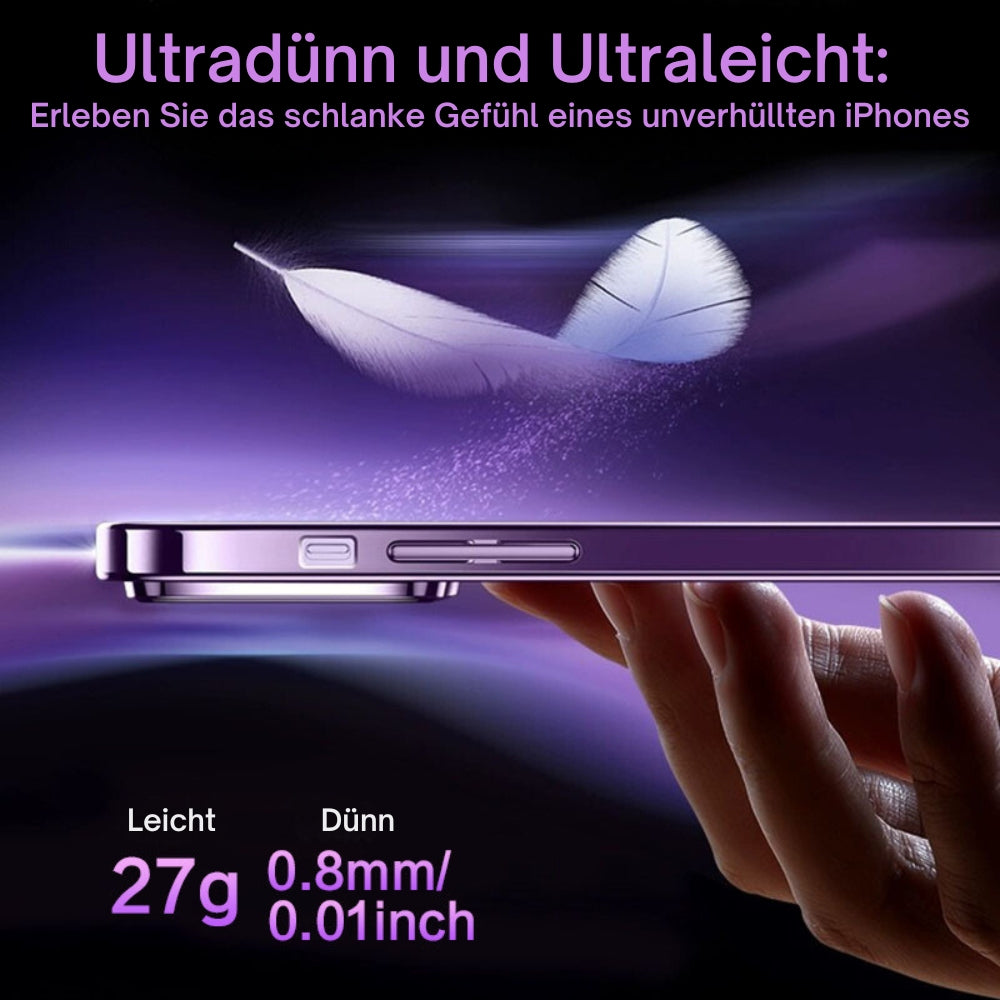 Luxus Ultra-Dünne Magsafe Magnetische Klare iPhone Hülle | Stoßfest, Transparenter Kameralinsenschutz, Kratzfest, Kabelloses Laden & Hartes PC Glas - Phone Heaven Zone